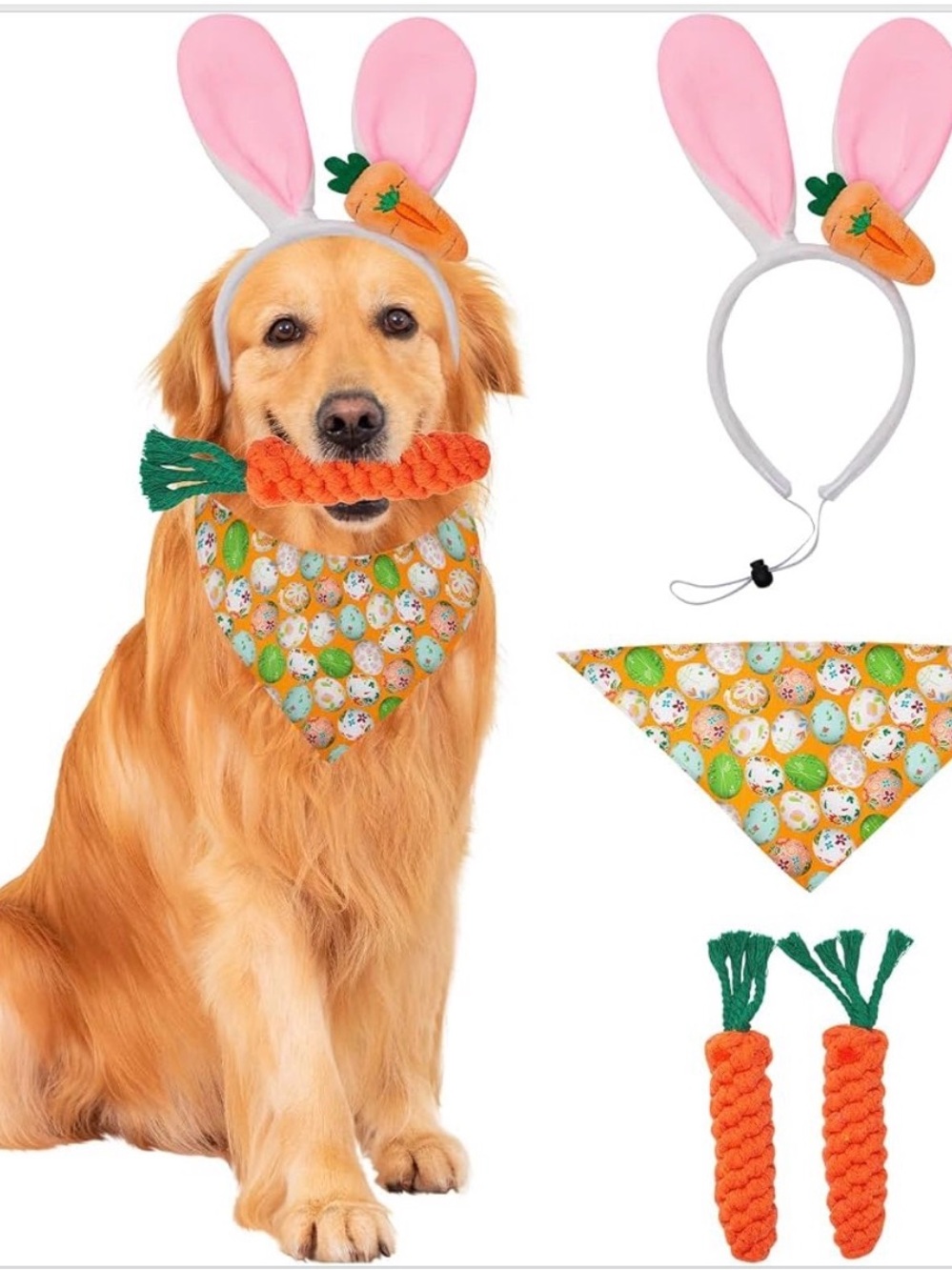 Dog Easter Bunny Outfit Costume